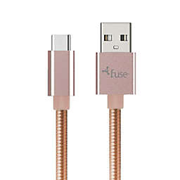 Fuse - Charge & Sync USB-C - A Metal 3ft (PINK)