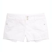 Epic Threads Big Girl&#39;s Frayed Hem Denim Shorts White Size 14