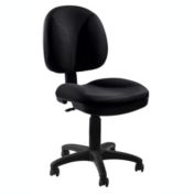 National Public Seating  Comfort Task Chair, 18"-22" Height - Black