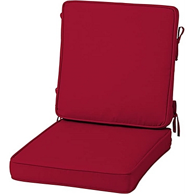 Arden Selections Acrylic Foam Chair Cushion, 20" x 20", Red. View a larger version of this product image.