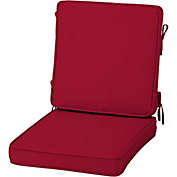 Arden Selections Acrylic Foam Chair Cushion, 20" x 20", Red