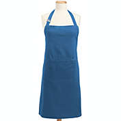 Contemporary Home Living 32&#39; x 28&#39; Blue Colored Adjustable Chefs Apron with Pockets