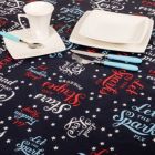 Alternate image 2 for Carnation Home Fashions "USA" Vinyl Flannel Backed Tablecloth - 52x70", Red/White/Blue