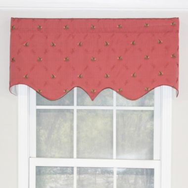RLF Home Ribbit Regal Camelia Style All Season Best Quality Valance 3" Rod Pocket 50W x 17L. View a larger version of this product image.