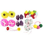 Alternate image 1 for Wrapables Rainbow Flowers and Bows Hair Accessories (Set of 12)