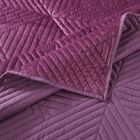 Alternate image 3 for Barefoot Bungalow Riviera Velvet Quilt and Pillow Sham Set, 3-Piece Full/Queen, Mauve