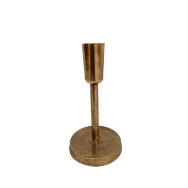 BIDK Home 6" Bronze Contemporary Candlestick Holder Tabletop Decor - Small. View a larger version of this product image.