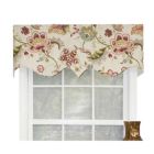 Alternate image 1 for RLF Home Ophelia Regal Style All Season High Quality Valance Blue 3" Rod Pocket 50W x 17L