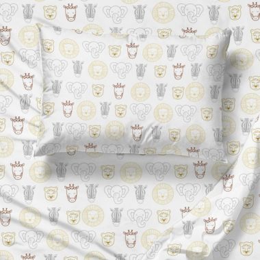 Saturday Park Safari Friends 100% Organic Cotton Sheet Set. View a larger version of this product image.