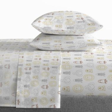 Saturday Park Safari Friends 100% Organic Cotton Sheet Set. View a larger version of this product image.