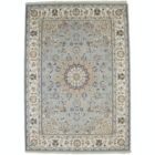 Alternate image 0 for Light Blue Floral 5X7 Indo-Nain Oriental Rug