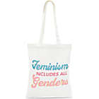 Alternate image 3 for Sparkle and Bash Feminist 100% Cotton Canvas Tote Bags (5 Pack) 5 Designs, Medium