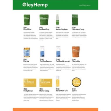 Oley Hemp Biodegradable Small Pet Bedding - Super Absorbency Compared to Clay. View a larger version of this product image.