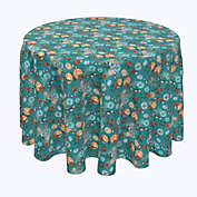 Fabric Textile Products, Inc. Round Tablecloth, 100% Polyester, 60" Round, Vintage Winter Pattern