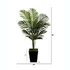 Alternate image 3 for Nearly Natural Home Decorative 5&#39;H Paradise Palm Artificial Tree in Black Metal Planter