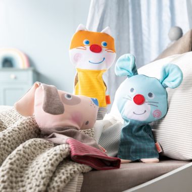 HABA Fingerplay Dog Hand Puppet. View a larger version of this product image.