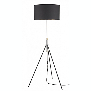 69" Modern Black & Gold Adjustable Tripod Floor Lamp - Nourison. View a larger version of this product image.