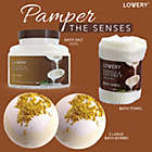 Alternate image 3 for Lovery  Bath and Body Gift Basket -Vanilla Coconut Home Spa - 9pc Set