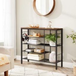 Vasagle Shoe Rack Organize in Rustic Brown and Black
