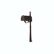 Special Lite Products Savannah Curbside Mailbox with Ashland Mailbox Post Unit - Copper