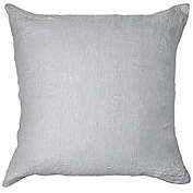 26" x 26" French Linen Euro Pillow with removable Sham - Pebble Heather/Pinstripe   BOKSER HOME