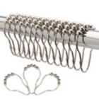 Alternate image 0 for 2LB Depot Shower Curtain Rings Hooks - Brushed Nickel Finish - Premium 18/8 Stainless Steel - Locking Rings with Easy Glide Rollers - Five Finishes Available - Set of 12 for Shower Rods