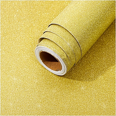 Stockroom Plus Champagne Gold Glitter Contact Paper Roll for DIY Crafts,  Peel and Stick Art Decal for Scrapbooking ( In x  Ft) | Bed Bath &  Beyond