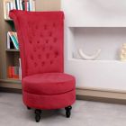 Alternate image 0 for Tolead Royal Velvet High Back Armless Chair, Retro Elegant Luxury Throne Chair, Upholstered