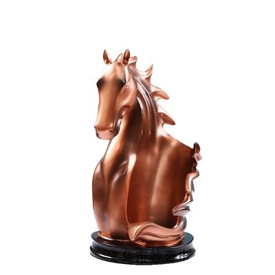 HOMEFISH Horse Shape Display Shelf Wine Holder Animal Statue Creative Wine Bottle Rack Holder Kitchen Dining Bar Barware Wine Rack (Copper)