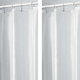 mDesign Waterproof Vinyl Shower Curtain Liner - 2 Pack