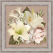 Great Art Now Spring Lily Bouquet by House Fenway 20-Inch x 20-Inch Framed Wall Art