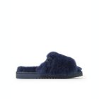 Alternate image 1 for Fireside by Dearfoams Women's Cairns Genuine Shearling Slide with Metallic Trim