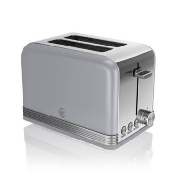 Swan 2 Slice Retro Toaster Grey. View a larger version of this product image.
