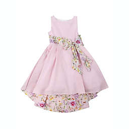 Rare Editions Toddler Girl's Metallic Floral-Bow Dress Pink Size 2T