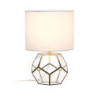 Alternate image 1 for Lalia Home Transparent Octagonal Table Lamp, Brass