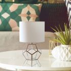 Alternate image 3 for Lalia Home Transparent Octagonal Table Lamp, Brass