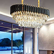Stock Preferred Modern Luxury Crystal Chandelier Ceiling Lamp Pendant Light