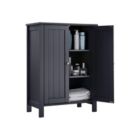Alternate image 1 for BreeBe Bathroom Floor Storage Cabinet Gray