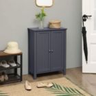 Alternate image 3 for BreeBe Bathroom Floor Storage Cabinet Gray