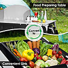 Alternate image 2 for Costway Portable Camp Kitchen and Sink Table