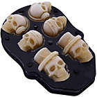 Alternate image 2 for Flash Ice Tray - Assorted Skulls 4 pack