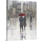 Alternate image 0 for Great Big Canvas "Rain in The City"  by Tim O'Toole Gray Contemporary Wrapped Canvas Print Wall Artwork