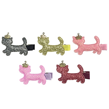 Wrapables Dress Up Sparkly Kitties Hair Clips, Set of 5. View a larger version of this product image.