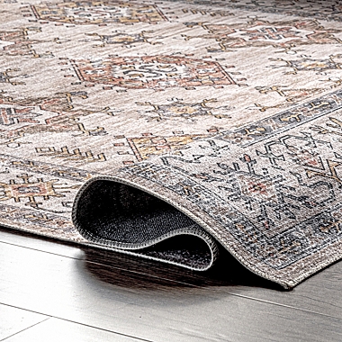 nuLOOM Finley Machine Washable Vintage Distressed Area Rug. View a larger version of this product image.
