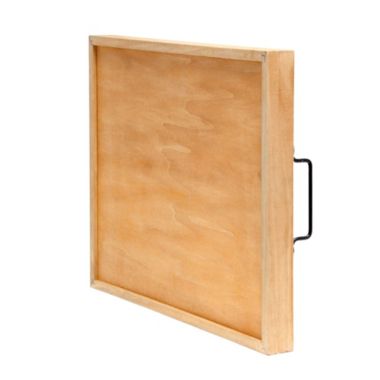 Elegant Designs Decorative Wood Serving Tray with Handles, 15.50" x 12", "Thankful". View a larger version of this product image.