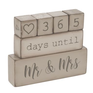Ganz Rustic Chic Mr and Mrs Wedding Countdown Calendar 5 Piece Set | Bed  Bath & Beyond