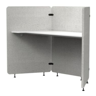 Offex Indoor Office Laptop/Computer Workspace Partitions/Dividers Acoustic Work Pod, 3-Panel. View a larger version of this product image.