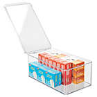 Alternate image 2 for mDesign Wide Plastic Desk Organizer Box for Home Office, 4 Pack