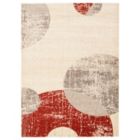 Alternate image 0 for Chaudhary Living 7.75' x 10' Off White and Red Geometric Rectangular Area Throw Rug