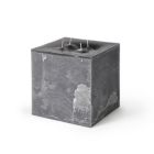 Alternate image 0 for BIDK Home 7.75" Anthracite Square 4-Wick Pillar Candle